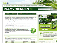 Tablet Screenshot of palmvrienden.net